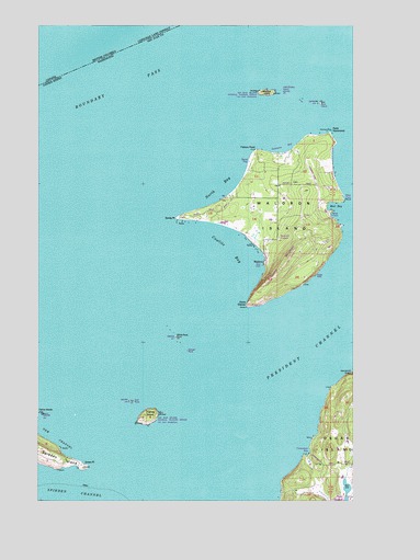 Waldron Island, WA USGS Topographic Map