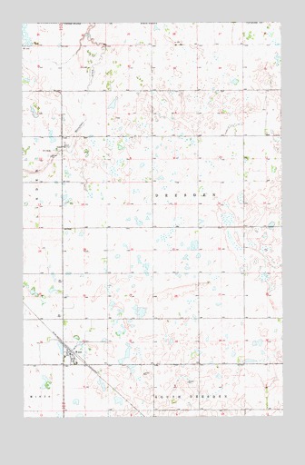Wales, ND USGS Topographic Map