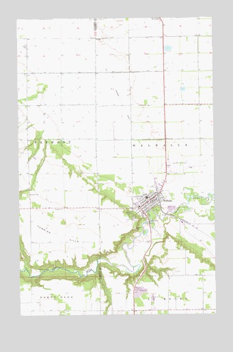 Walhalla, ND USGS Topographic Map