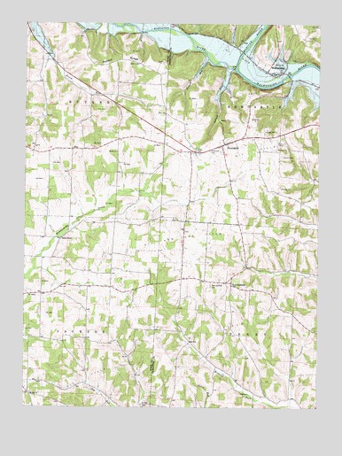 Walhonding, OH USGS Topographic Map