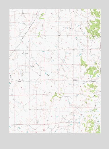 Walker Creek School, WY USGS Topographic Map