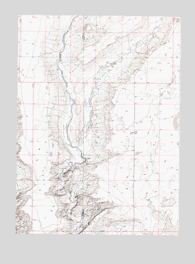 Walker Draw SE, WY USGS Topographic Map