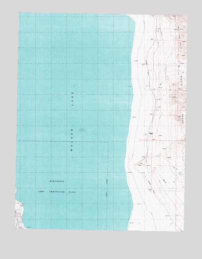 Walker Lake, NV USGS Topographic Map