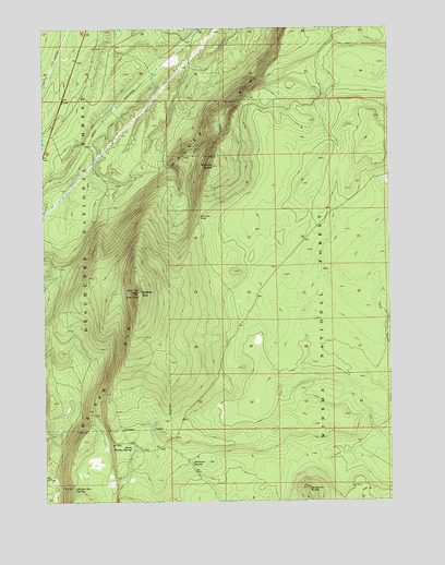 Walker Mountain, OR USGS Topographic Map
