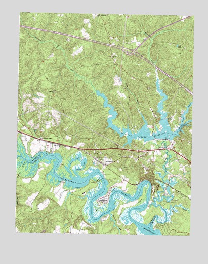 Walkers, VA USGS Topographic Map