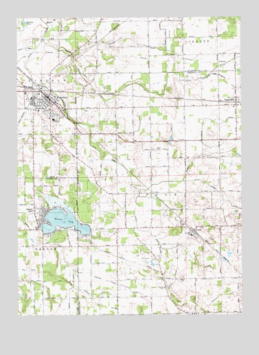 Walkerton, IN USGS Topographic Map