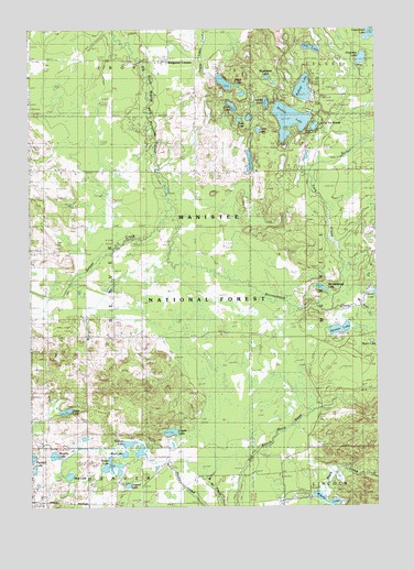 Walkup Lake, MI USGS Topographic Map
