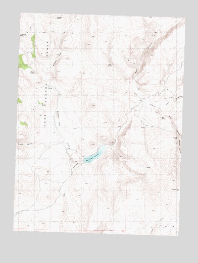 Wall Canyon Reservoir, NV USGS Topographic Map