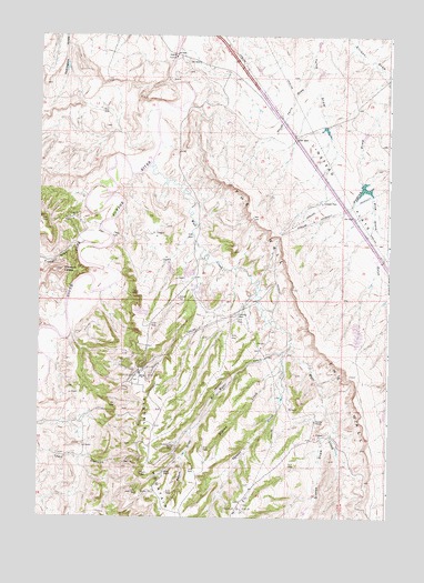 Wall Creek, WY USGS Topographic Map