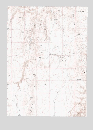 Wall Rock Springs, OR USGS Topographic Map