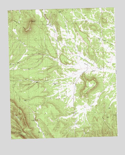 Wallace Mesa, NM USGS Topographic Map