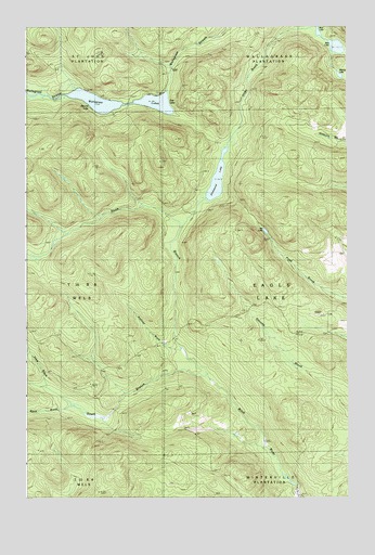 Wallagrass Lakes, ME USGS Topographic Map