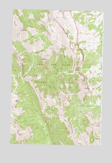 Walling Reef, MT USGS Topographic Map