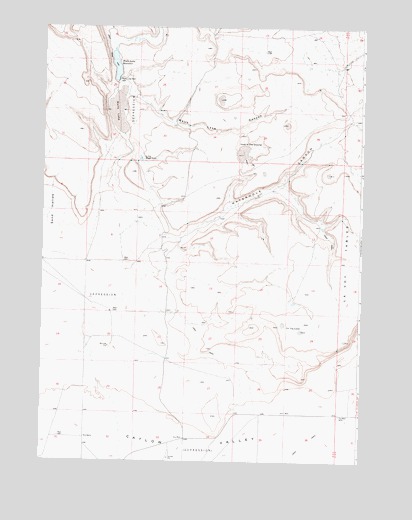 Walls Lake, OR USGS Topographic Map
