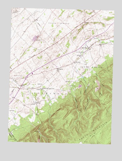 Walnut Bottom, PA USGS Topographic Map