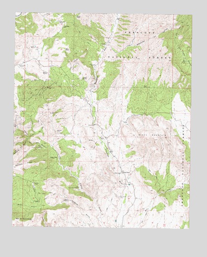 Walnut Grove, AZ USGS Topographic Map