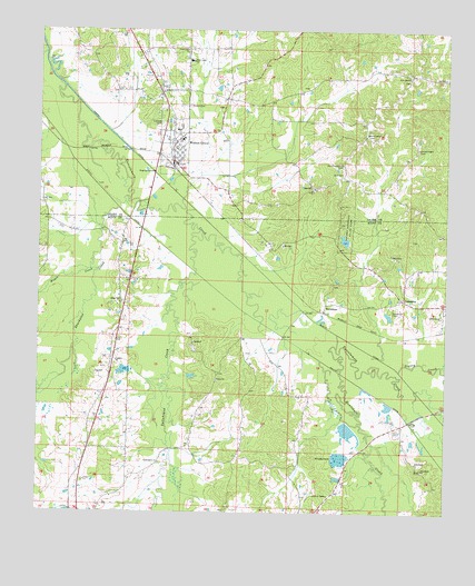 Walnut Grove, MS USGS Topographic Map