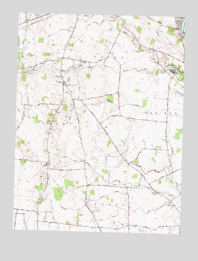 Walnut Run, OH USGS Topographic Map