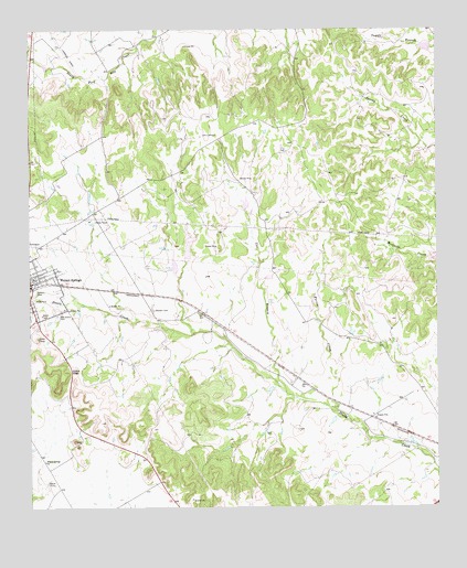 Walnut Springs East, TX USGS Topographic Map