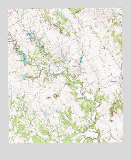 Walnut Springs West, TX USGS Topographic Map