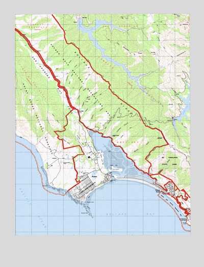 Bolinas, CA USGS Topographic Map
