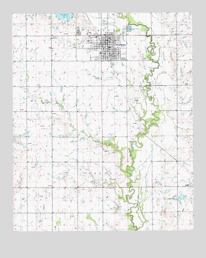 Walters, OK USGS Topographic Map