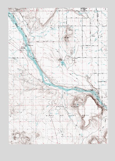 Walters Butte, ID USGS Topographic Map