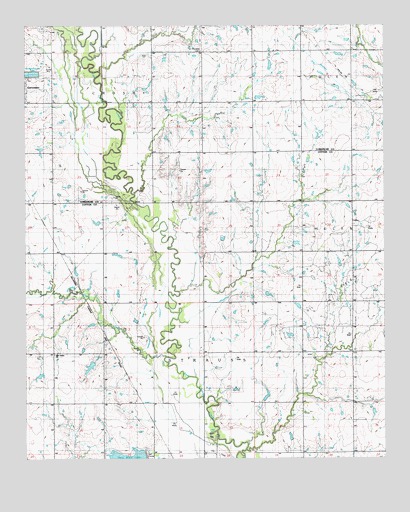 Walters NE, OK USGS Topographic Map