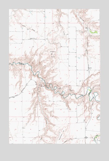Waltham, MT USGS Topographic Map