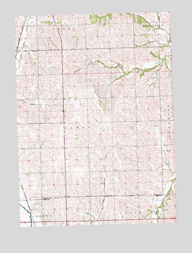 Walthill SW, NE USGS Topographic Map