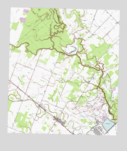 Boling, TX USGS Topographic Map