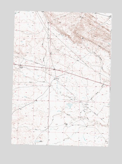 Waltman, WY USGS Topographic Map