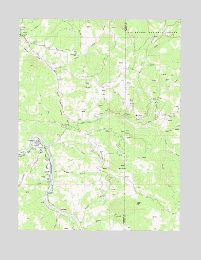 Alderpoint, CA USGS Topographic Map