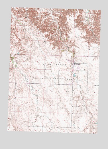 Wanblee, SD USGS Topographic Map