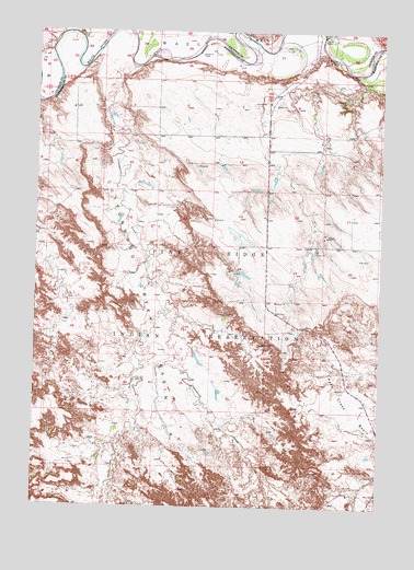 Wanblee NE, SD USGS Topographic Map