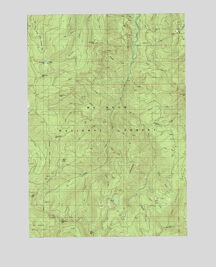 Wanderers Peak, OR USGS Topographic Map