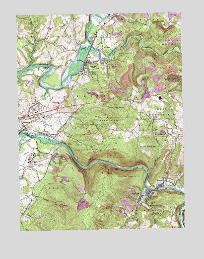Bolivar, PA USGS Topographic Map