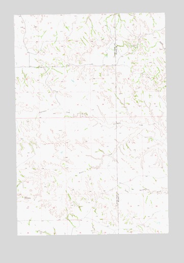 Wannagan Creek West, ND USGS Topographic Map
