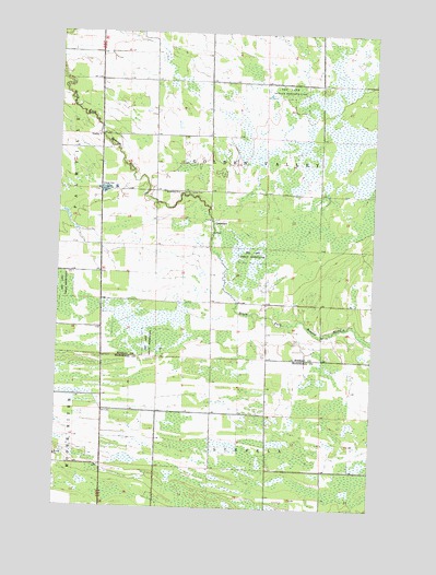 Wannaska SW, MN USGS Topographic Map