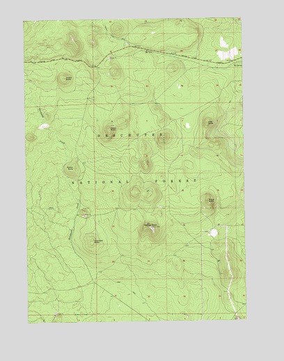 Wanoga Butte, OR USGS Topographic Map