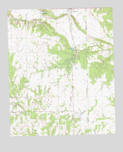Wapanucka South, OK USGS Topographic Map