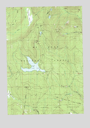 Wapinitia Pass, OR USGS Topographic Map
