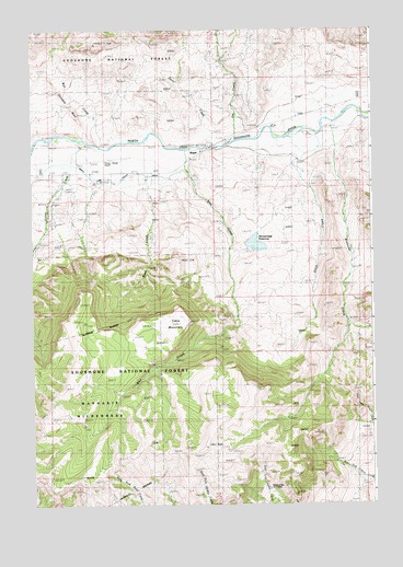 Wapiti, WY USGS Topographic Map