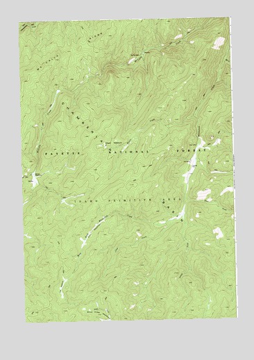 Wapiti Creek, ID USGS Topographic Map