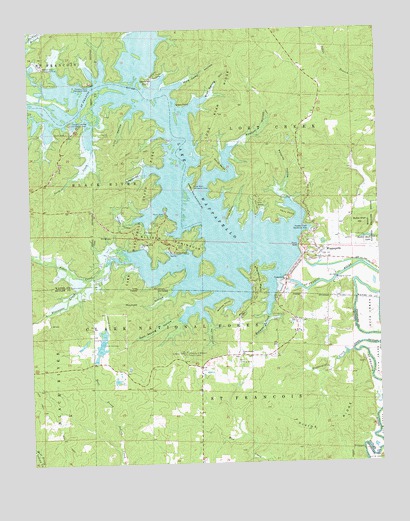 Wappapello, MO USGS Topographic Map