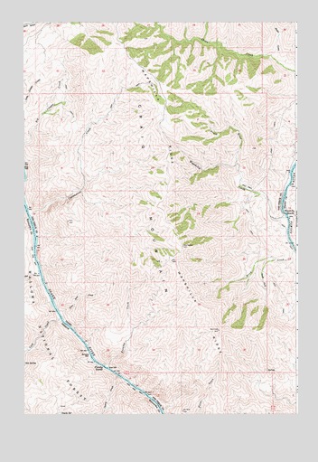 Wapshilla Creek, ID USGS Topographic Map