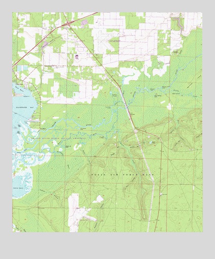 Ward Basin, FL USGS Topographic Map