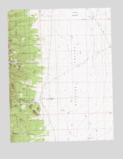 Ward Charcoal Ovens, NV USGS Topographic Map