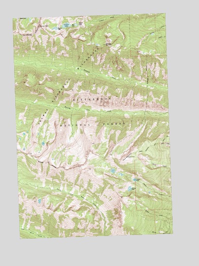 Ward Mountain, MT USGS Topographic Map