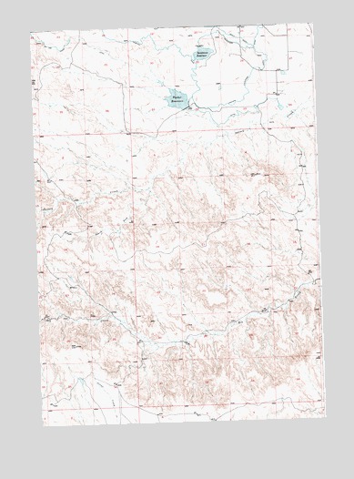 Wardel Reservoir, WY USGS Topographic Map